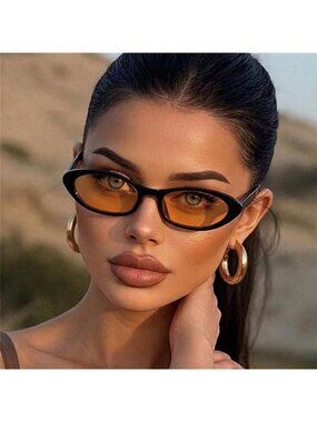 Vintage Oval Frame Sunglasses